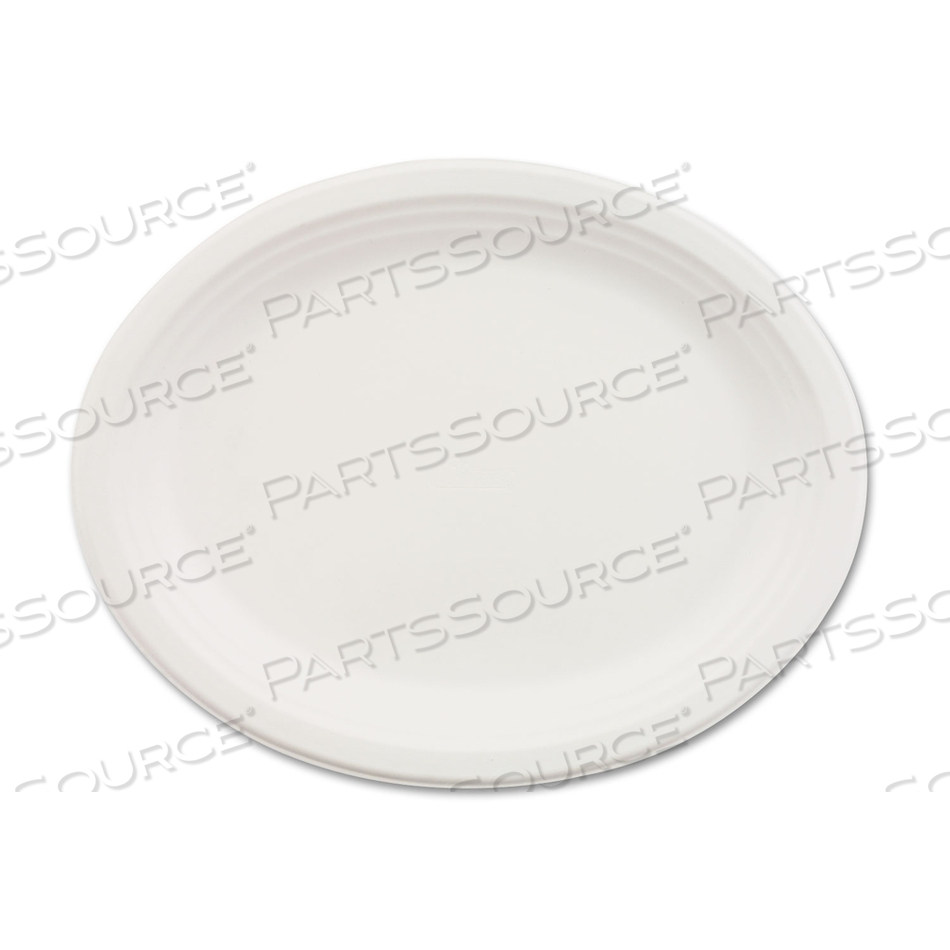 CLASSIC PAPER DINNERWARE, OVAL PLATTER, 9.75 X 12.5, WHITE by Chinet
