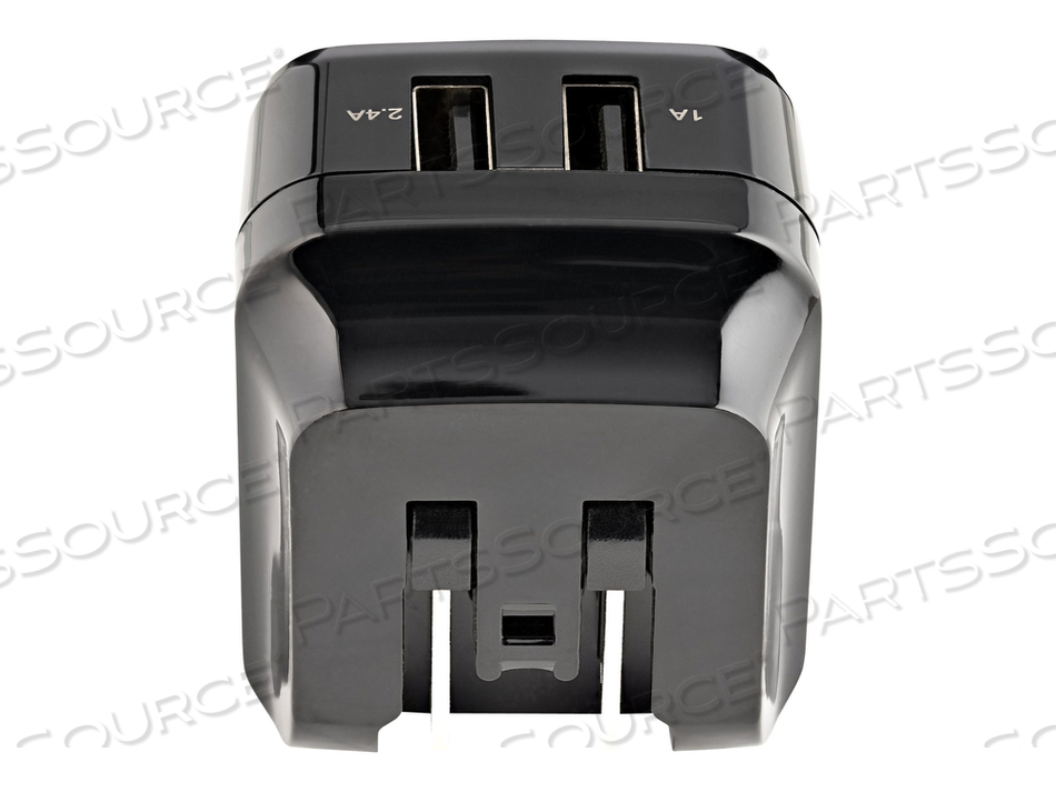 2 PORT USB WALL CHARGER, 17W WALL CHARGER HUB (2.4A & 1A PORT), DUAL PORT USB-A POWER ADAPTER, PORTABLE/TRAVEL USB ADAPTER TO CHARGE MULTIPL by StarTech.com Ltd. 2 PORT USB WALL CHARGER, 17W WALL CHARGER HUB (2.4A & 1A PORT), DUAL PORT USB-A POWER ADAPTER, PORTABLE/TRAVEL USB ADAPTER TO CHARGE MULTIPL by StarTech.com Ltd.