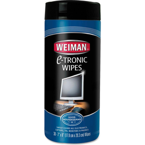 E-TRONIC WIPES, 30 WIPES/CAN 1/CASE by Weiman