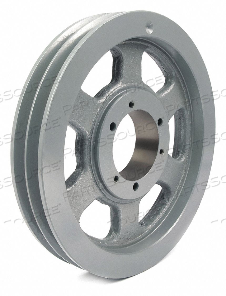 STANDARD V-BELT PULLEY, BUSHED BORE, 2 GROOVE, 10.3 IN OD, FOR 5V/5VX BELT SECTION by TB Wood's