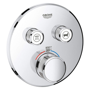 DUAL FUNC THERMOSTATIC TRIM GROHE CHROME by Grohe