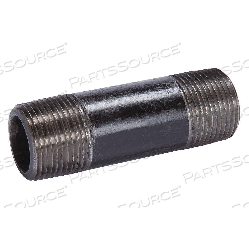 NIPPLE, BLACK STEEL, 1/2 IN NOMINAL PIPE SIZE, 5 1/2 IN LG, THREADED ON BOTH ENDS, SCHEDULE 80, NPT by Approved Vendor NIPPLE, BLACK STEEL, 1/2 IN NOMINAL PIPE SIZE, 5 1/2 IN LG, THREADED ON BOTH ENDS, SCHEDULE 80, NPT by Approved Vendor