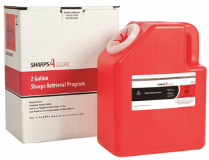 SHARPS CONTAINER 11 W 2 GAL. SNAP LID by Sharps Compliance, Inc.