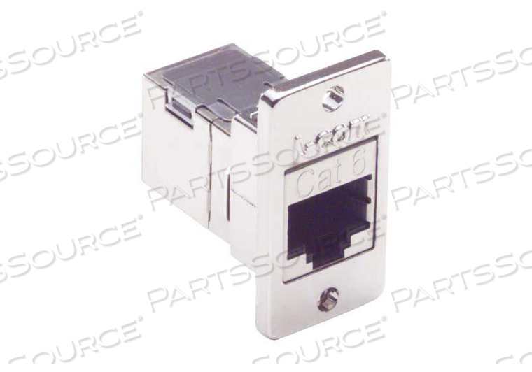 CAT6 RJ45 (8X8) PANEL MOUNT STYLE SHIELDED COUPLER by L-com, Inc.