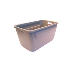 TOTE-ALLS TOTE CONTAINER 24-1/8"L X 14-3/8"W X 12"H, GRAY by New England Plastics