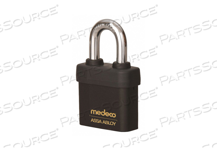KEYED PADLOCK 7/16 IN SQUARE BLACK by Medeco Inc. KEYED PADLOCK 7/16 IN SQUARE BLACK by Medeco Inc.