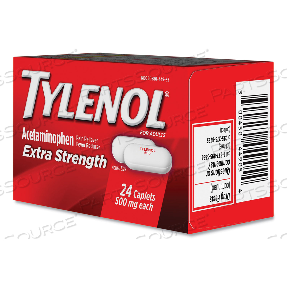 EXTRA STRENGTH PAIN RELIEVER CAPLETS, 24 CAPLETS by Tylenol
