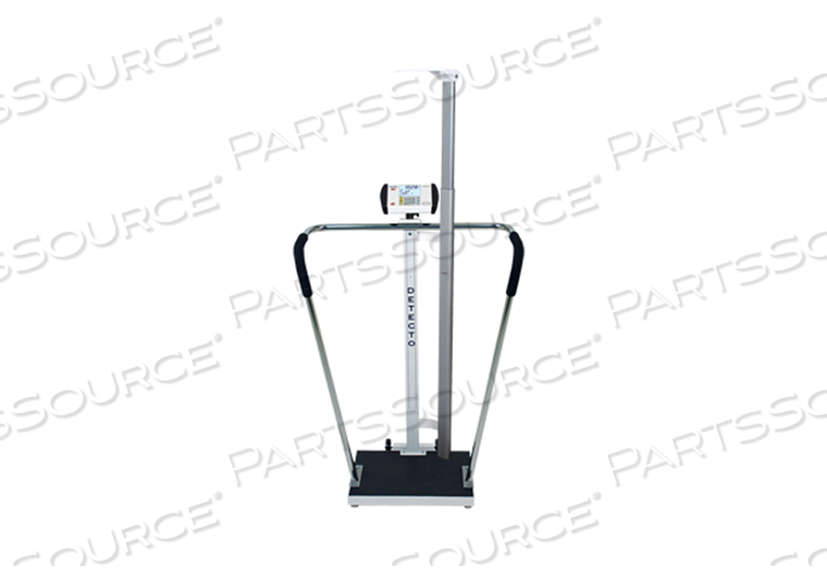DIGITAL BARIATRIC SCALE, 600 LB X 0.2 LB/270 KG X 0.1 KG, DIGITAL HEIGHT ROD by Detecto Scale / Cardinal Scale DIGITAL BARIATRIC SCALE, 600 LB X 0.2 LB/270 KG X 0.1 KG, DIGITAL HEIGHT ROD by Detecto Scale / Cardinal Scale