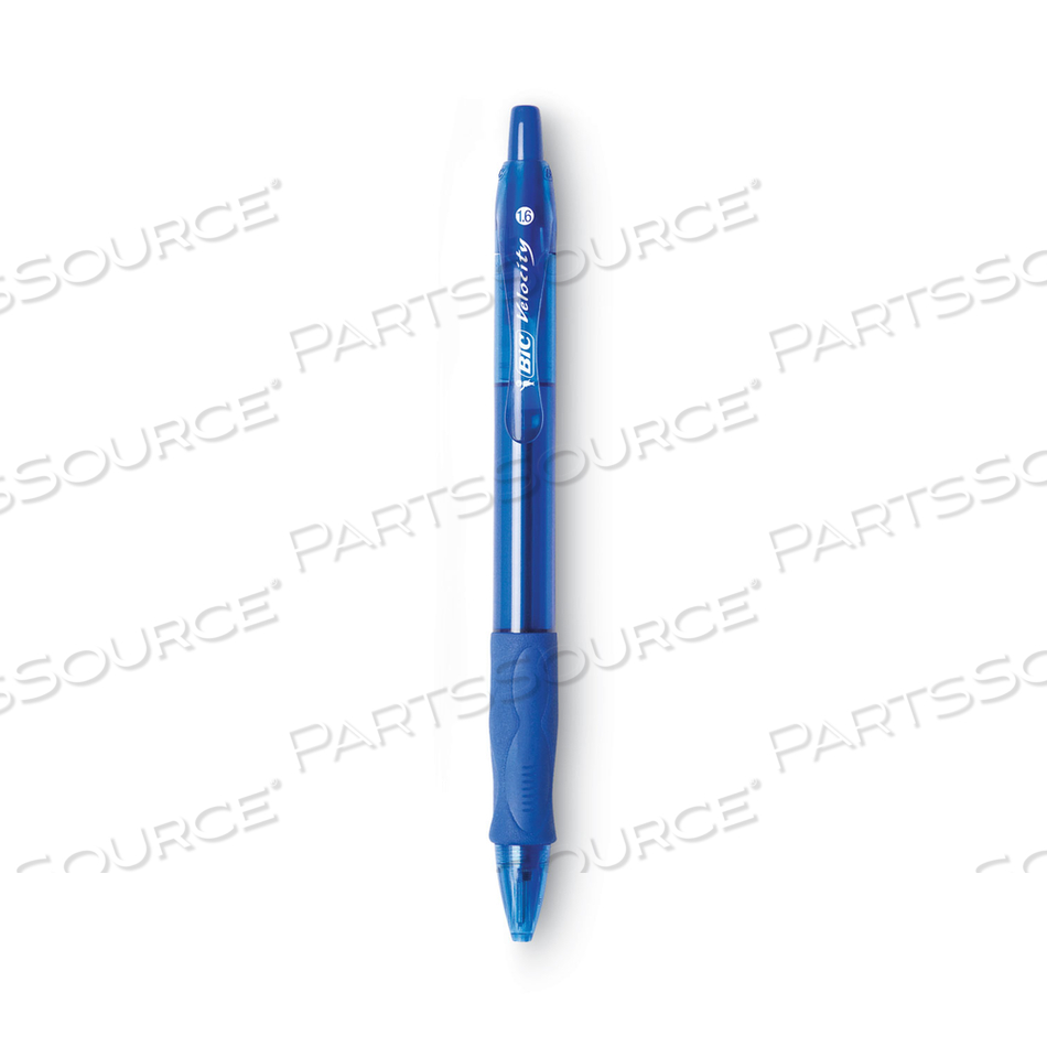 GLIDE BOLD BALLPOINT PEN, RETRACTABLE, BOLD 1.6 MM, BLUE INK, TRANSLUCENT BLUE BARREL by BIC