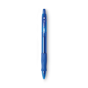 GLIDE BOLD BALLPOINT PEN, RETRACTABLE, BOLD 1.6 MM, BLUE INK, TRANSLUCENT BLUE BARREL, DOZEN by BIC