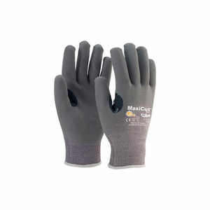 MAXIGARD PREMIUM GRAY FOAM NITRILE GLOVES, OVER KNUCKLE COATED, DYNEEMA SHELL, XXL by Protective Industrial Products