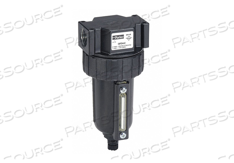 FILTER 1/2 NPT 85 CFM 5 MICRON by Parker Hannifin Corporation FILTER 1/2 NPT 85 CFM 5 MICRON by Parker Hannifin Corporation