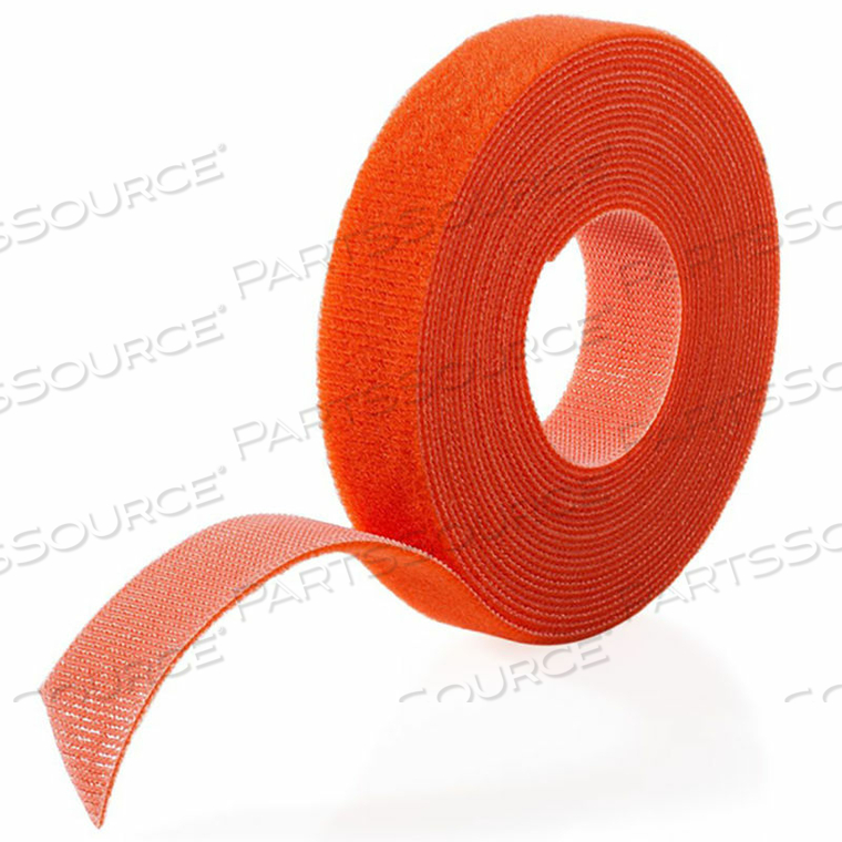 VELCRO BRAND ONE-WRAP HOOK & LOOP TAPE FASTENERS ORANGE 3/8" X 75' by Industrial Webbing Corp. VELCRO BRAND ONE-WRAP HOOK & LOOP TAPE FASTENERS ORANGE 3/8" X 75' by Industrial Webbing Corp.