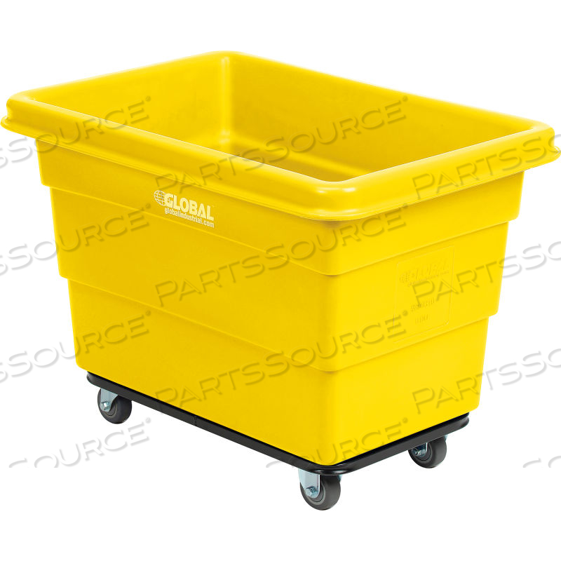 PLASTIC BULK BOX TRUCK, 6 BUSHEL, STEEL CHASSIS BASE, YELLOW by Approved Vendor PLASTIC BULK BOX TRUCK, 6 BUSHEL, STEEL CHASSIS BASE, YELLOW by Approved Vendor