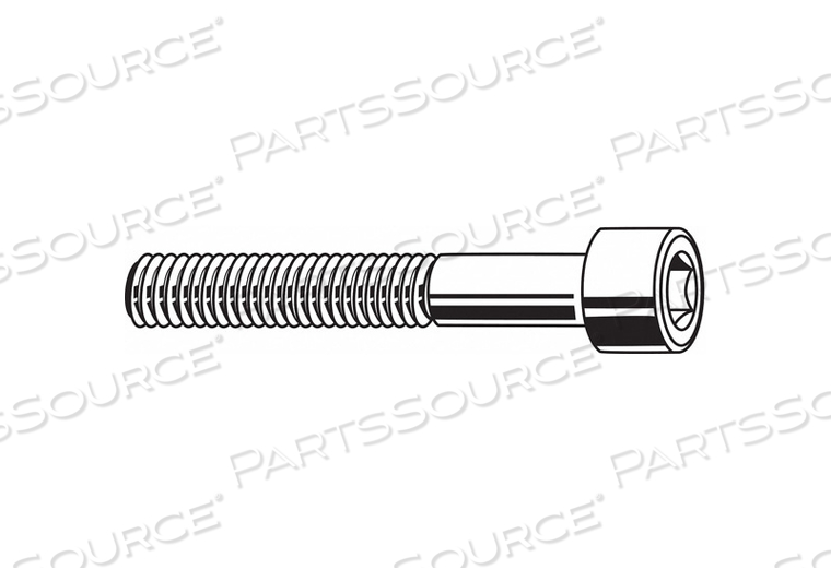 SOCKET HEAD CAP SCREW, 3/8"-16 THREAD SIZE, 6 1/2 IN LG, STD, BLACK OXIDE, STEEL by Fabory SOCKET HEAD CAP SCREW, 3/8"-16 THREAD SIZE, 6 1/2 IN LG, STD, BLACK OXIDE, STEEL by Fabory