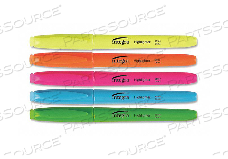 INTEGRA PEN-STYLE HIGHLIGHTER PK5 by Integra