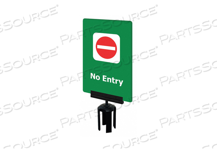 ACRYLIC SIGN GREEN NO ENTRY by Tensabarrier