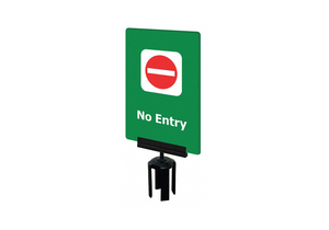 ACRYLIC SIGN GREEN NO ENTRY by Tensabarrier ACRYLIC SIGN GREEN NO ENTRY by Tensabarrier