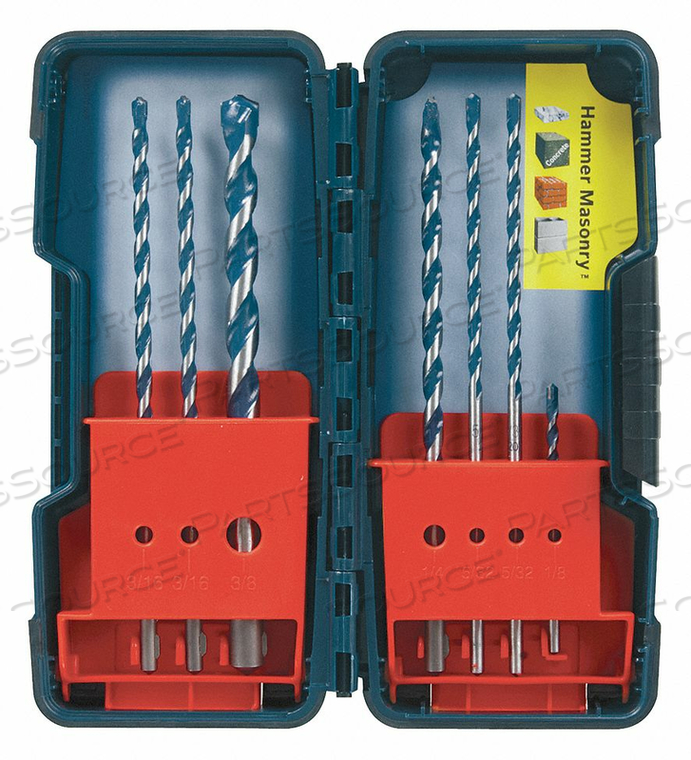 HAMMER DRILL BIT SET POWERGRIP 7PC by Bosch Tools