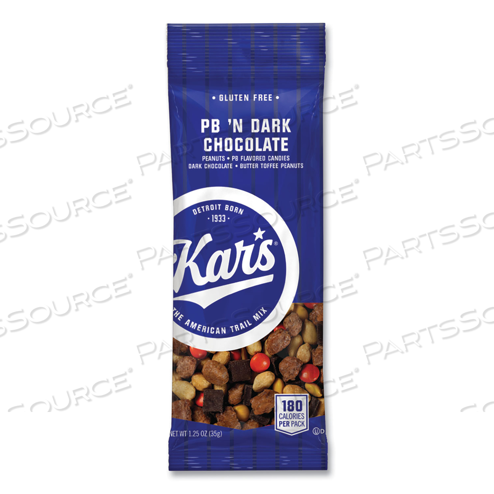 TRAIL MIX, DARK CHOCOLATE/PEANUT BUTTER, 1.25 OZ PACKET by Kar's