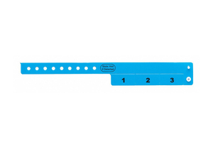 ID WRISTBAND VINYL CASH TAG BLUE PK500 by Identiplus