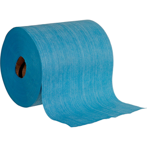 QUICK RAGS HEAVY DUTY JUMBO ROLL, BLUE, 475 SHEETS/ROLL, 1 ROLL/CASE by Fibematics Inc