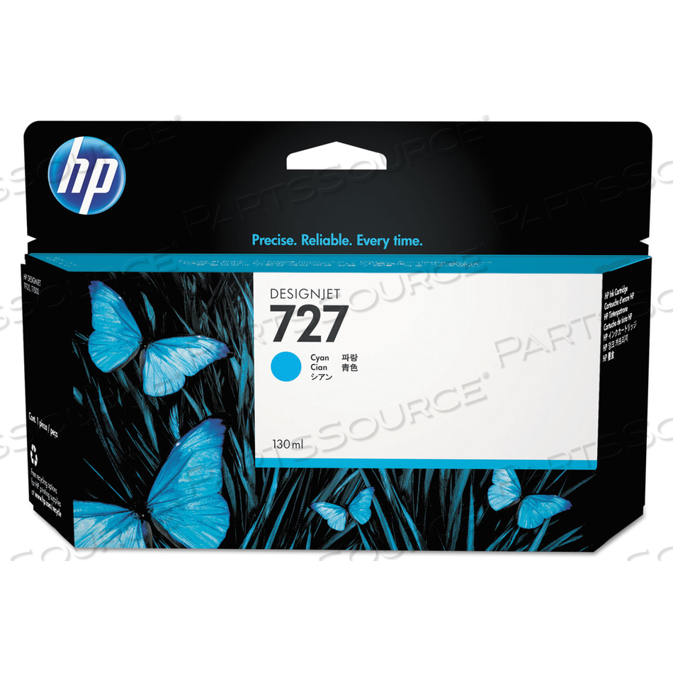 HP 727, (B3P19A) CYAN ORIGINAL INK CARTRIDGE by HP (Hewlett-Packard)