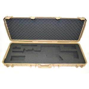 CARBINE CASE WITH PISTOL SLOT WATERTIGHT, 46-5/8"X16-3/4"X6-7/8" TAN by Quick Fire Cases