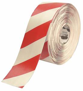 K2075 IND FLOOR TAPE ROLL RED/WHITE VINYL by Mighty Line K2075 IND FLOOR TAPE ROLL RED/WHITE VINYL by Mighty Line