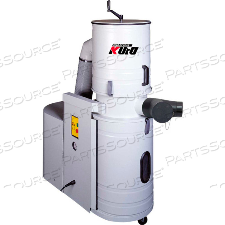 KUFO SECO 3HP 3 PHASE TOTAL ENCLOSED CANISTER DUST COLLECTOR 