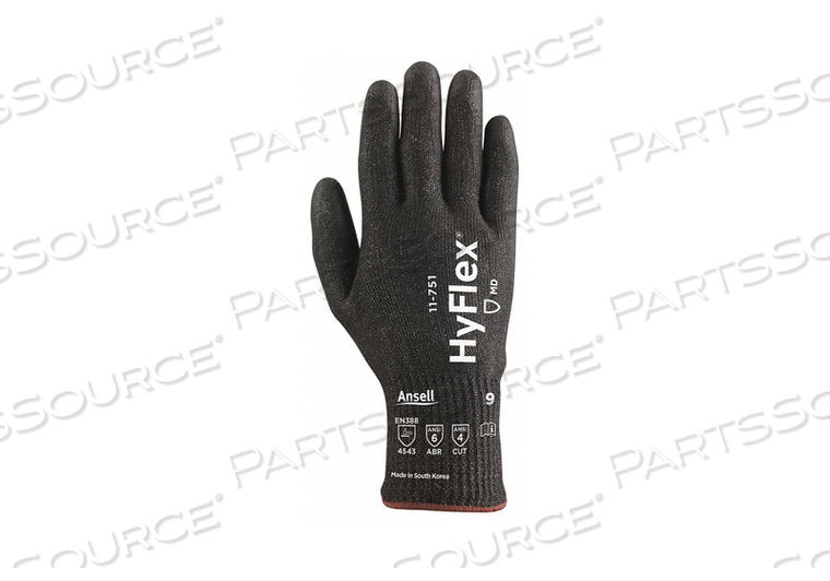 CUT RESISTANT GLOVES SIZE 11 BLACK PR by Ansell Healthcare