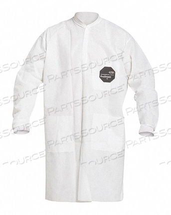 DISPOSABLE LAB COAT L WHITE PK30 by DuPont