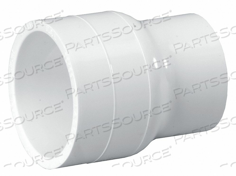 REDUCING COUPLING, 8 IN X 6 IN FITTING PIPE SIZE, SCHEDULE 40, FEMALE SOCKET X FEMALE SOCKET, WHITE by Lasco