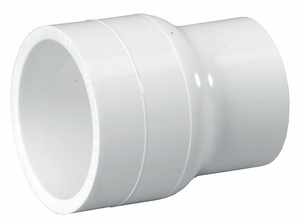 REDUCING COUPLING, 8 IN X 6 IN FITTING PIPE SIZE, SCHEDULE 40, FEMALE SOCKET X FEMALE SOCKET, WHITE by Lasco REDUCING COUPLING, 8 IN X 6 IN FITTING PIPE SIZE, SCHEDULE 40, FEMALE SOCKET X FEMALE SOCKET, WHITE by Lasco