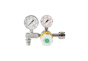 DIAPHRAGM REGULATOR, CGA 346, BRASS AND CHROME PLATE, 0 TO 100 PSI, 330 LPM FLOW by WT Farley Inc