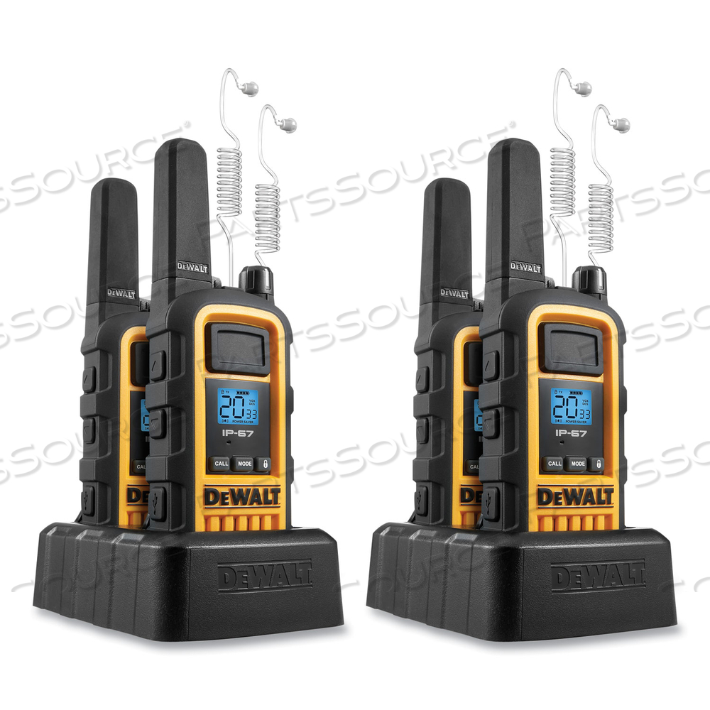 2DXFRS800SV1 TWO-WAY RADIOS, 2 W, 22 CHANNELS by DeWalt