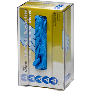 TOP LOADING PLASTIC GLOVE BOX DISPENSER, HOLDS 1 BOX, 9-1/2"H X 6"W X 4"D, CLEAR by Horizon Mfg Enterprises, Inc