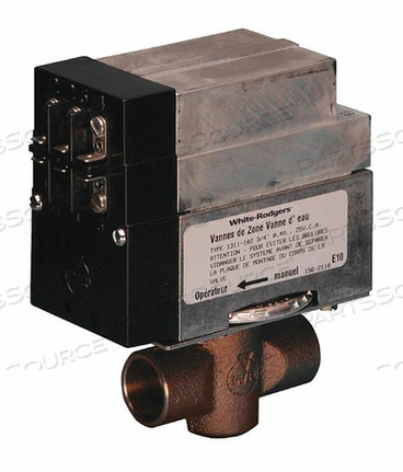24V 1-1/4" 2 WIRE ZONE VALVE WITH END SWITCH by White-Rodgers