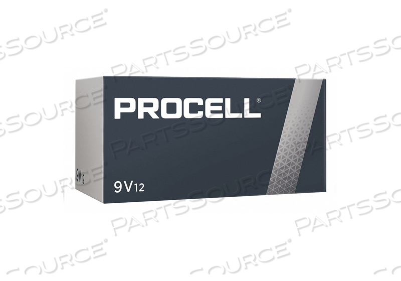 BATTERY, PROCELL, ALKALINE, 9V, 565 MAH by Duracell