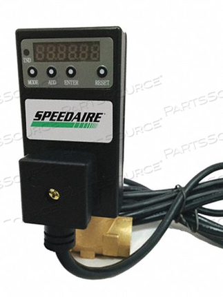 TIMED ELECTRIC AUTO DRAIN VALVE, PIPE SIZE 1/4 IN NPT, DRAIN SIZE 1/4 IN, DRAIN RATE 38 GPM, ADJUSTABLE DRAIN CYCLE 0.5 MIN TO 99 HR, PURGE  by Speedaire