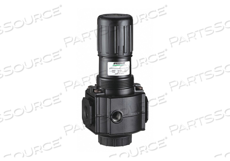 COMPRESSED AIR REGULATOR, AIR INLET SIZE 3/8 IN, AIR INLET TYPE NPT, MAXIMUM FLOW RATE 220 CFM, MAXIMUM OPERATING PRESSURE 300 PSI, MAXIMUM  by Speedaire
