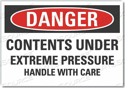 DANGER SIGN 14 W 10 H 0.004 THICKNESS by Lyle Signs Inc.