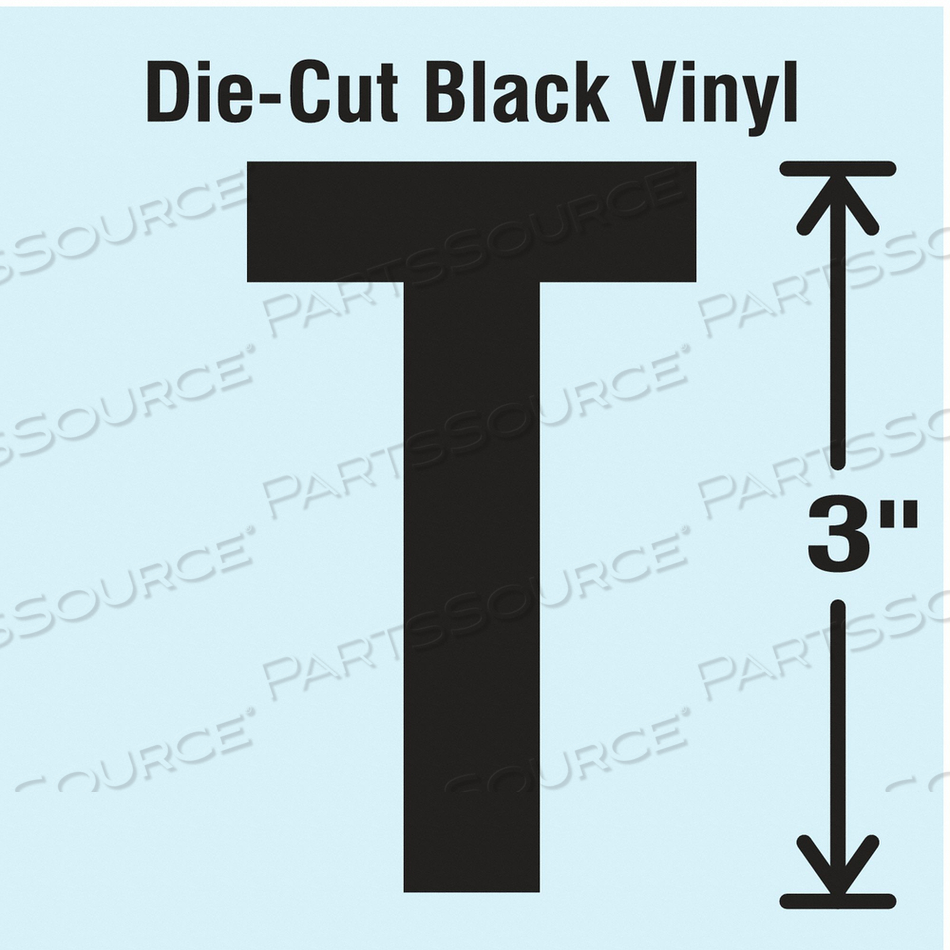 DIE CUT LETTER LABEL T 10 CARDS PK10 by Strance, Inc.