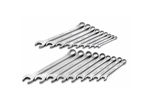 COMBO WRENCH SET 1/4-3/4 10-18MM 18 PC by SK Professional Tools