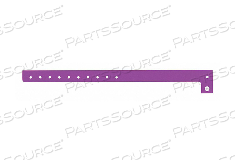 ID WRISTBAND PURPLE 5/8 IN W PK500 by Identiplus