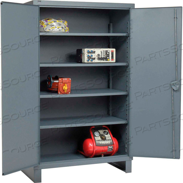 12 GAUGE GRAY HEAVY DUTY CABINET, 60" W X 24" D X 78" H by Durham Manufacturing Company