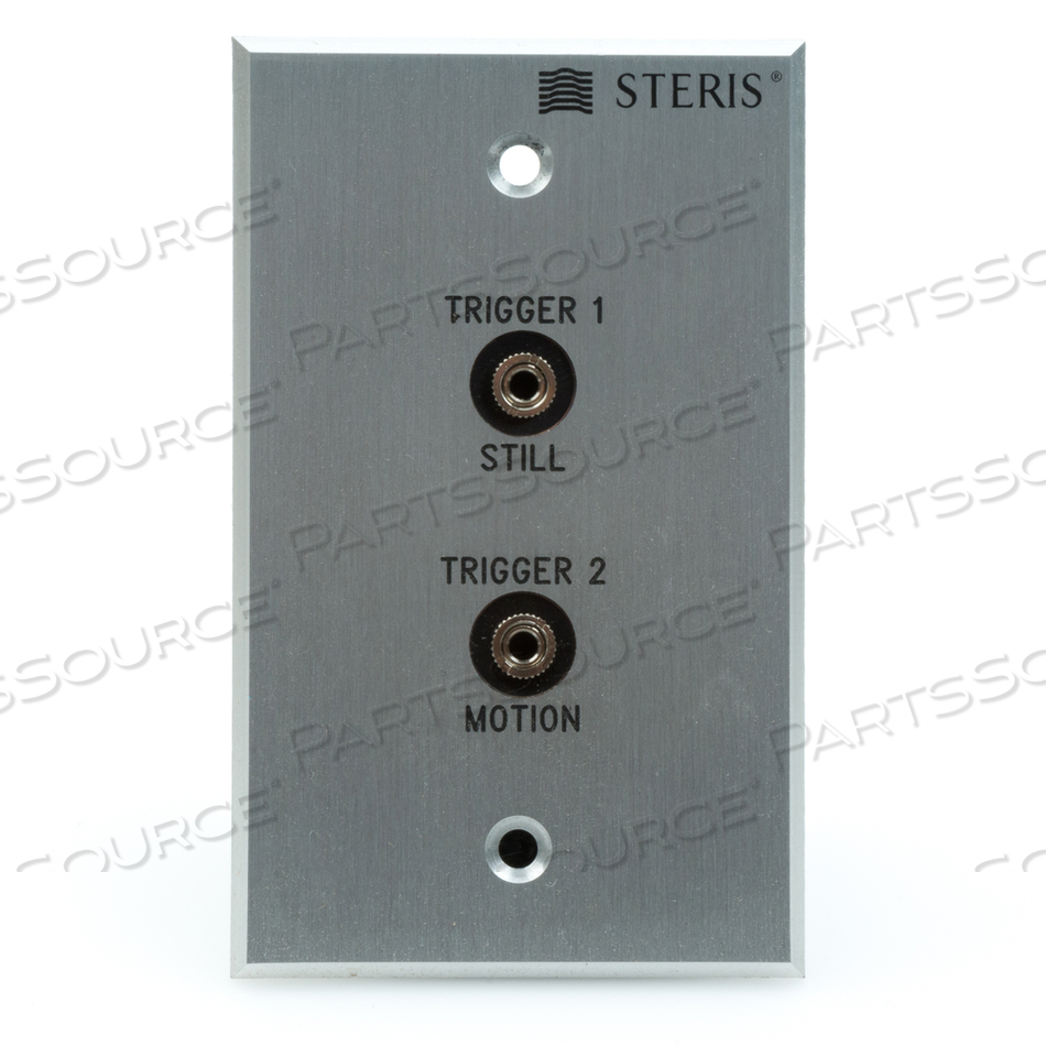 STERIS  WALL / BOOM SINGLE GANG PLATE, TRIGGERS 