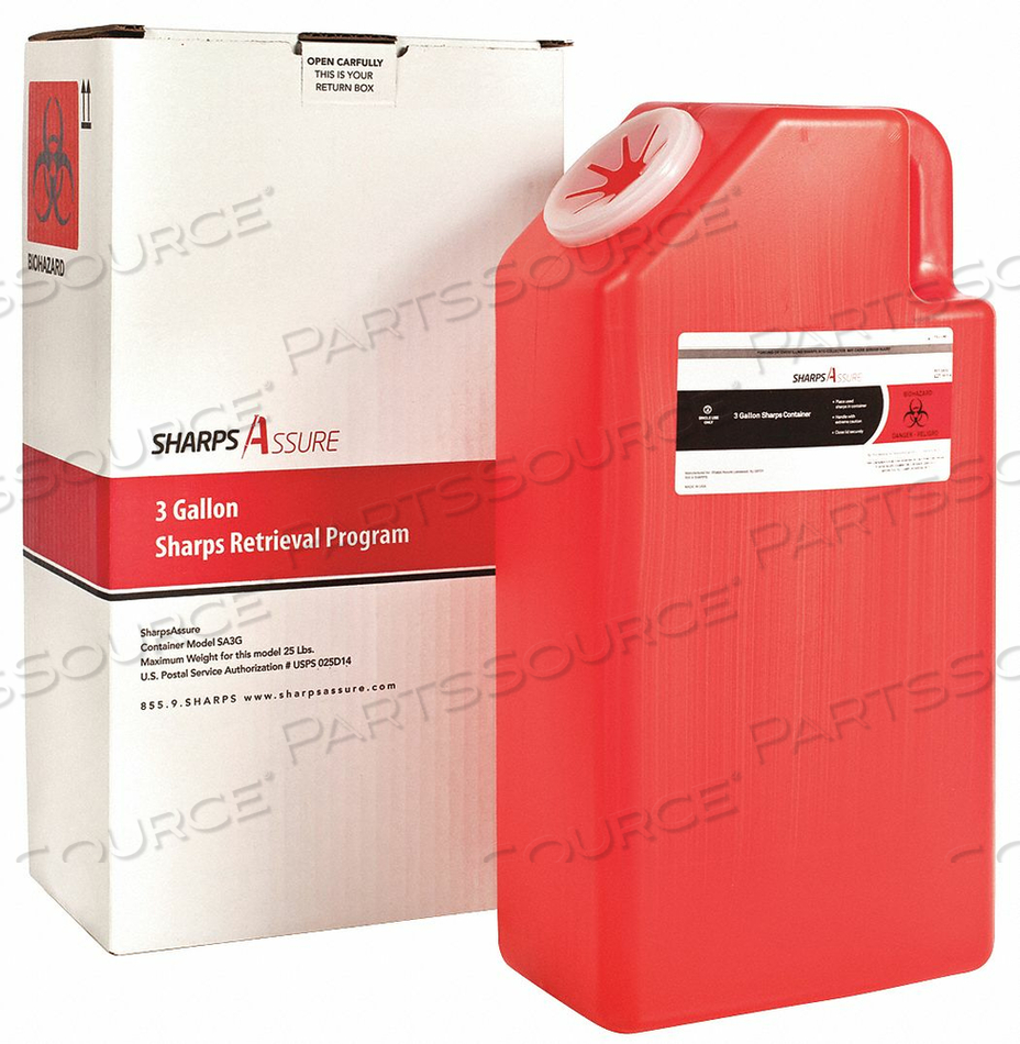 ASSURE 3 GALLON RETRIEVAL PROGRAM by Sharps Compliance, Inc. ASSURE 3 GALLON RETRIEVAL PROGRAM by Sharps Compliance, Inc.