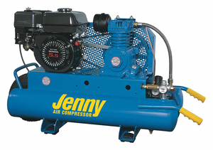 PORTABLE GAS AIR COMPR 1 STAGE 5 1/2 HP by Jenny