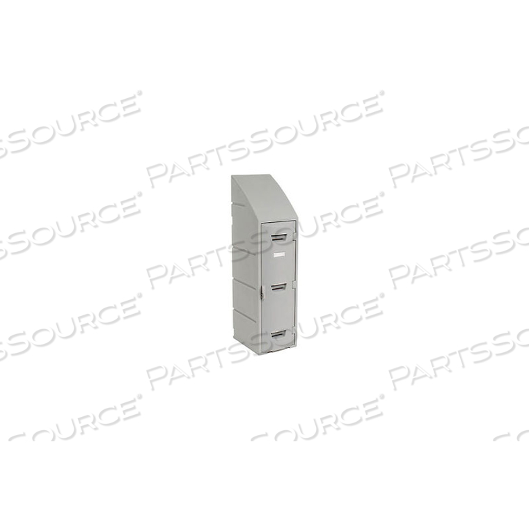 REMCO PLASTICS DOUBLE TIER BOX PLASTIC LOCKER, 12"WX15"DX47"H, GRAY, ASSEMBLED by Remcon Plastics Inc REMCO PLASTICS DOUBLE TIER BOX PLASTIC LOCKER, 12"WX15"DX47"H, GRAY, ASSEMBLED by Remcon Plastics Inc